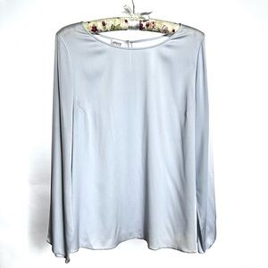 Armani Collezioni Light Blue Silk Blouse